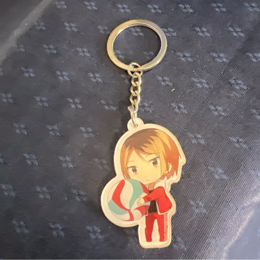 Haikyuu!! Anime Keyring Keychain Bag Charm Key Pendant Kozume Kenma Gift